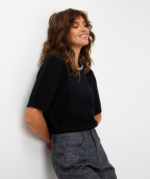 07720 Sequin neck Sweater - Colour Options