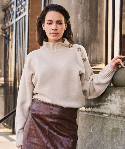 07722 Shoulder Button Sweater