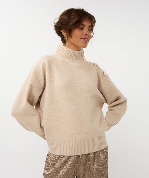 07722 Shoulder Button Sweater