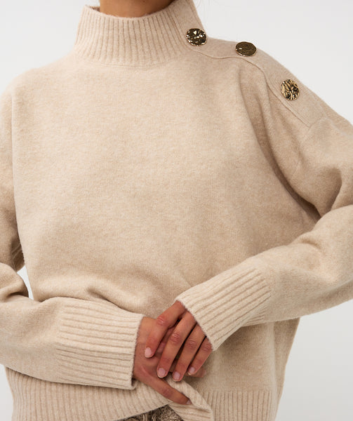 07722 Shoulder Button Sweater