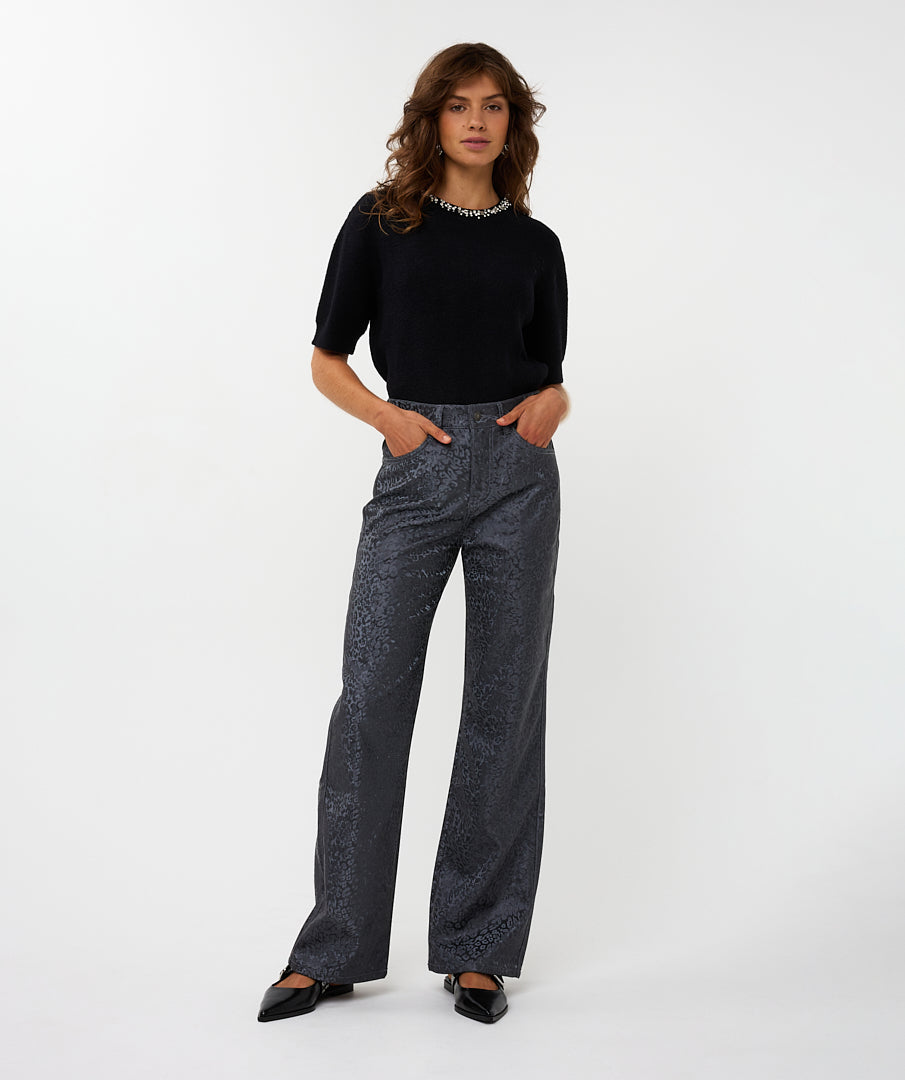 12702 Animal Print Trousers