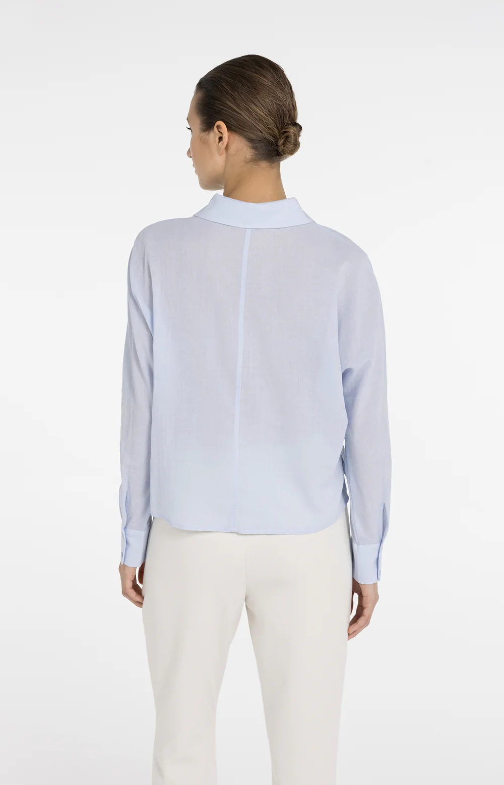 YAYA Blouse with Angled Seams and Button Details