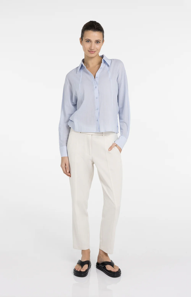 YAYA Blouse with Angled Seams and Button Details