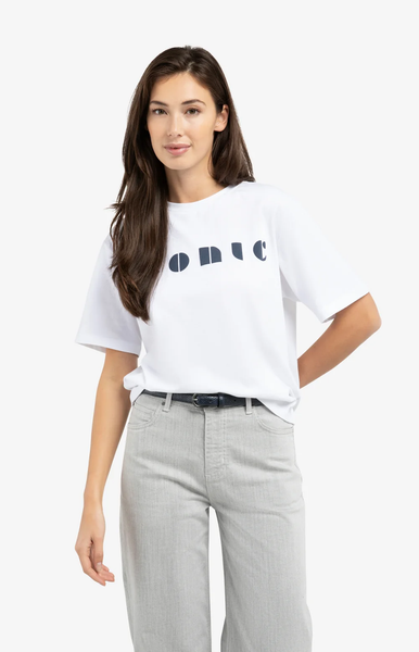YAYA Boyfriend T-shirt with Artwork Print