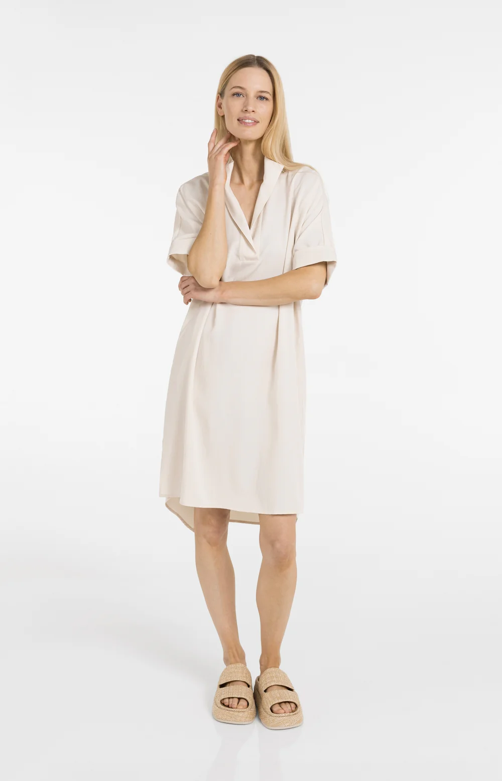 YAYA Polo Collar Dress