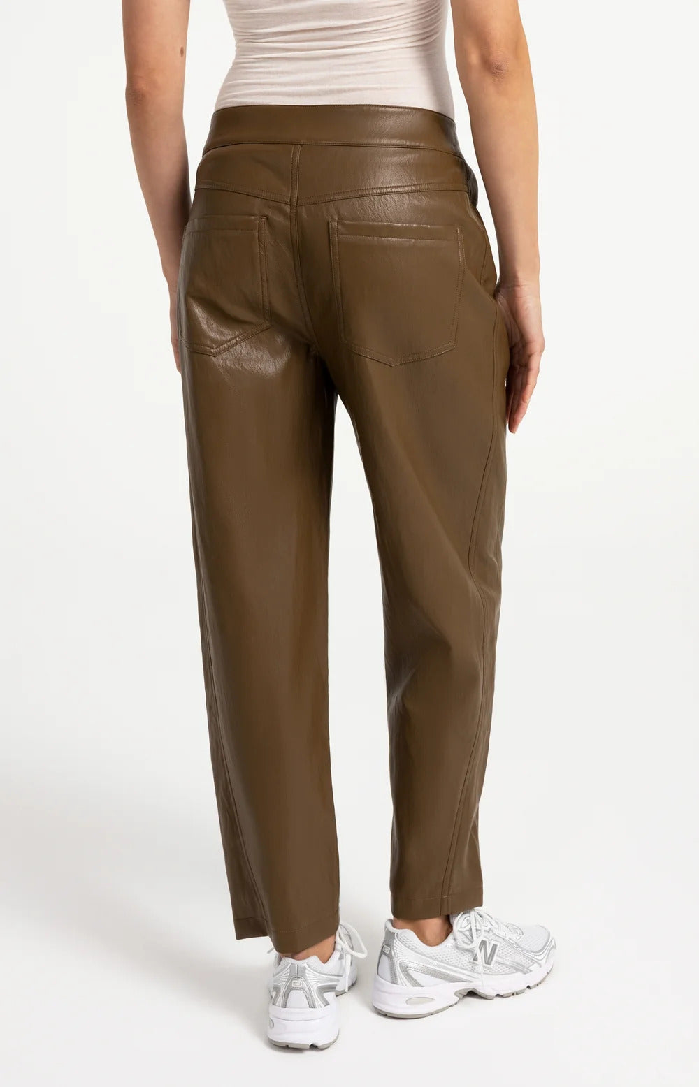 YAYA Faux Leather Trousers - Colour Options