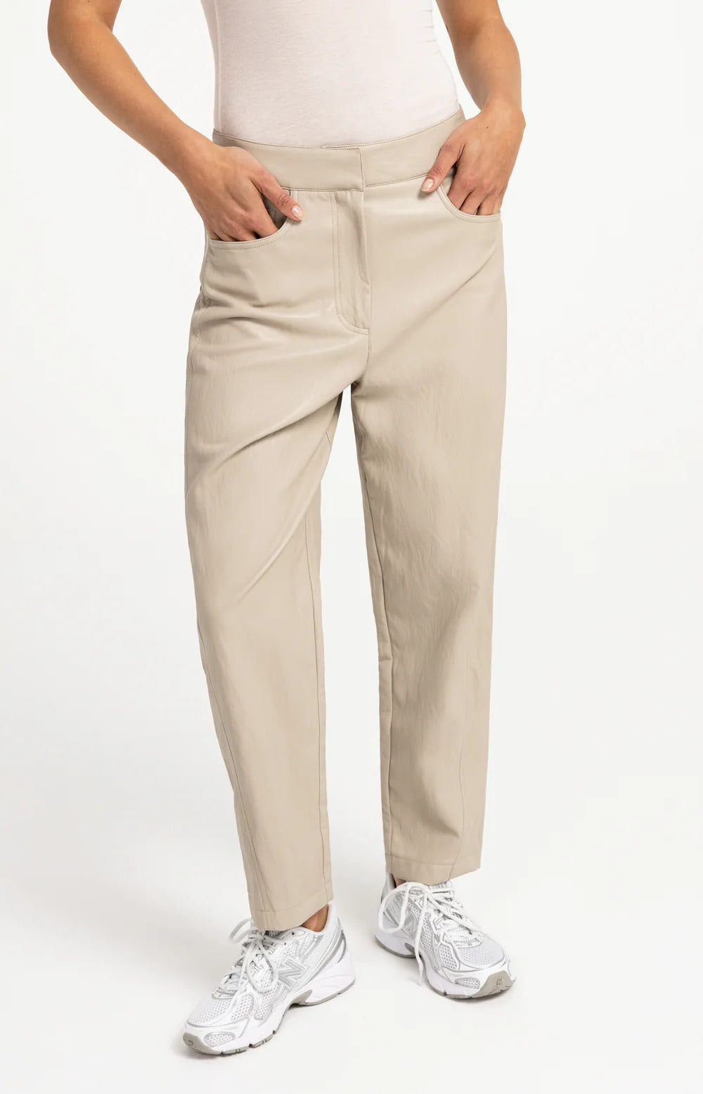 YAYA Faux Leather Trousers - Colour Options