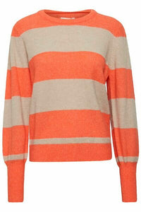IhDusty Pullover - Hot Coral