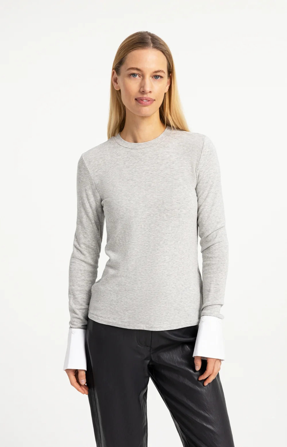 YAYA Jersey Top with Removable Cuffs