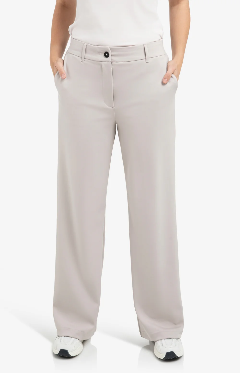 YAYA Wide leg Jersey Trousers