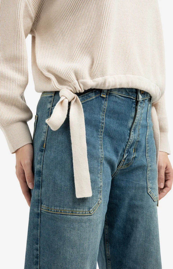 YAYA Tie Detail Sweater