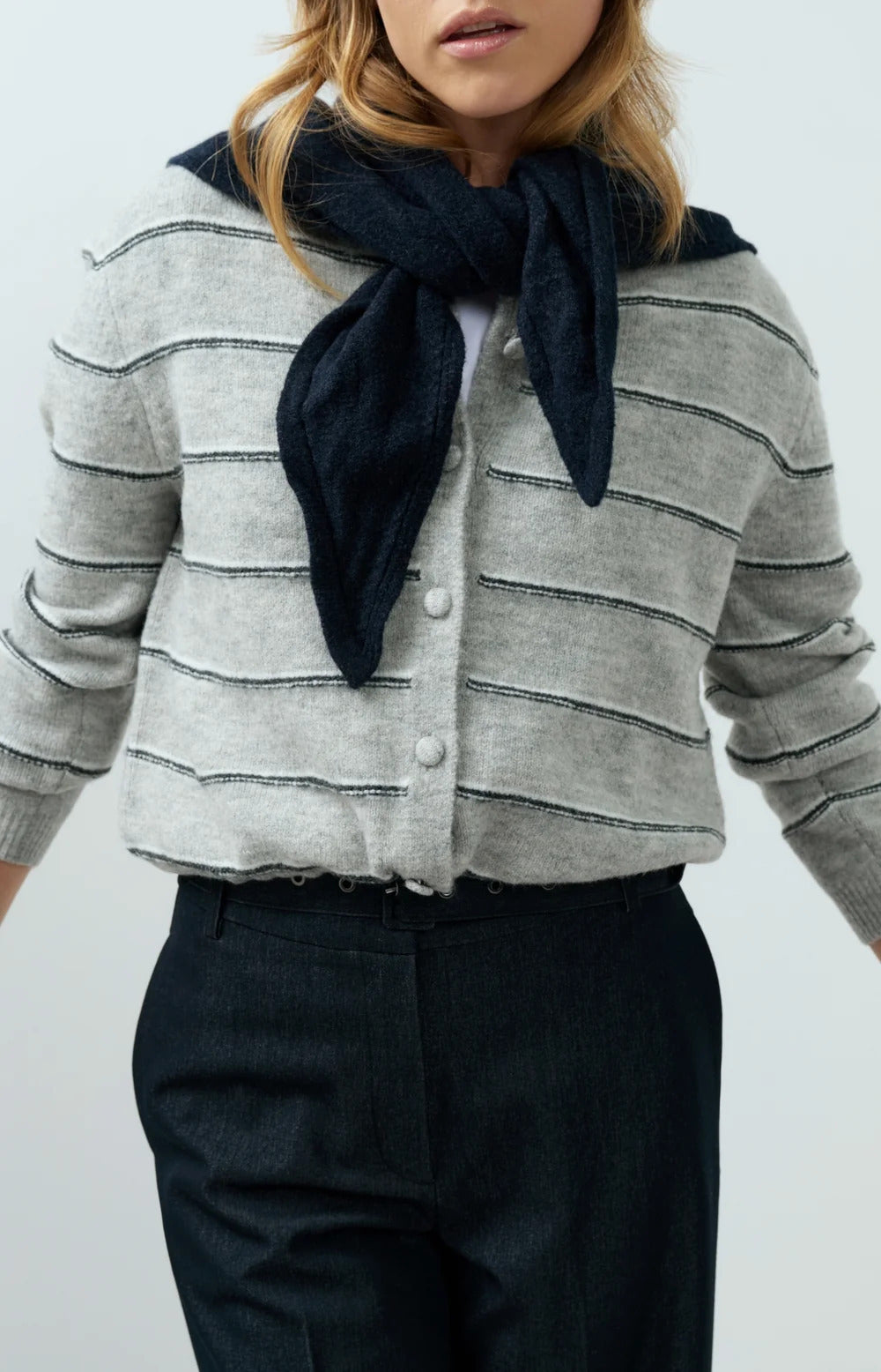 YAYA Knitted Triangle Scarf - Colour Options