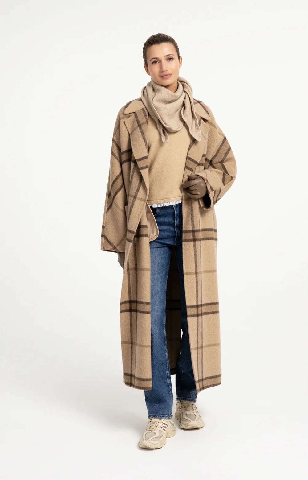 YAYA Knitted Triangle Scarf - Colour Options
