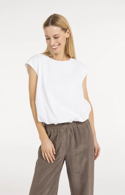 YAYA Short Sleeve Balloon Top