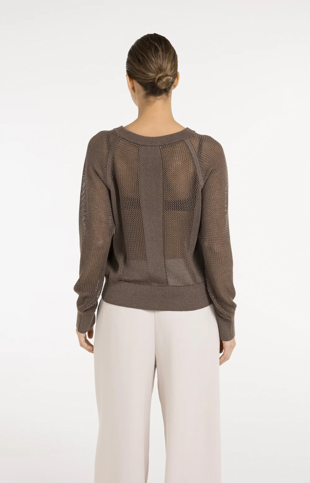 YAYA Mesh Stitch Raglan Sweater - Colour Options