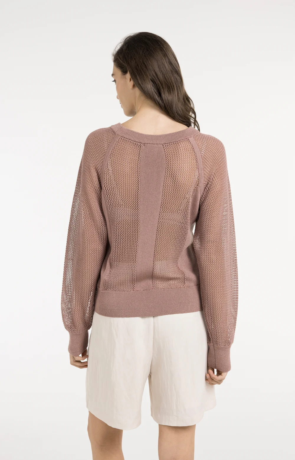 YAYA Mesh Stitch Raglan Sweater - Colour Options