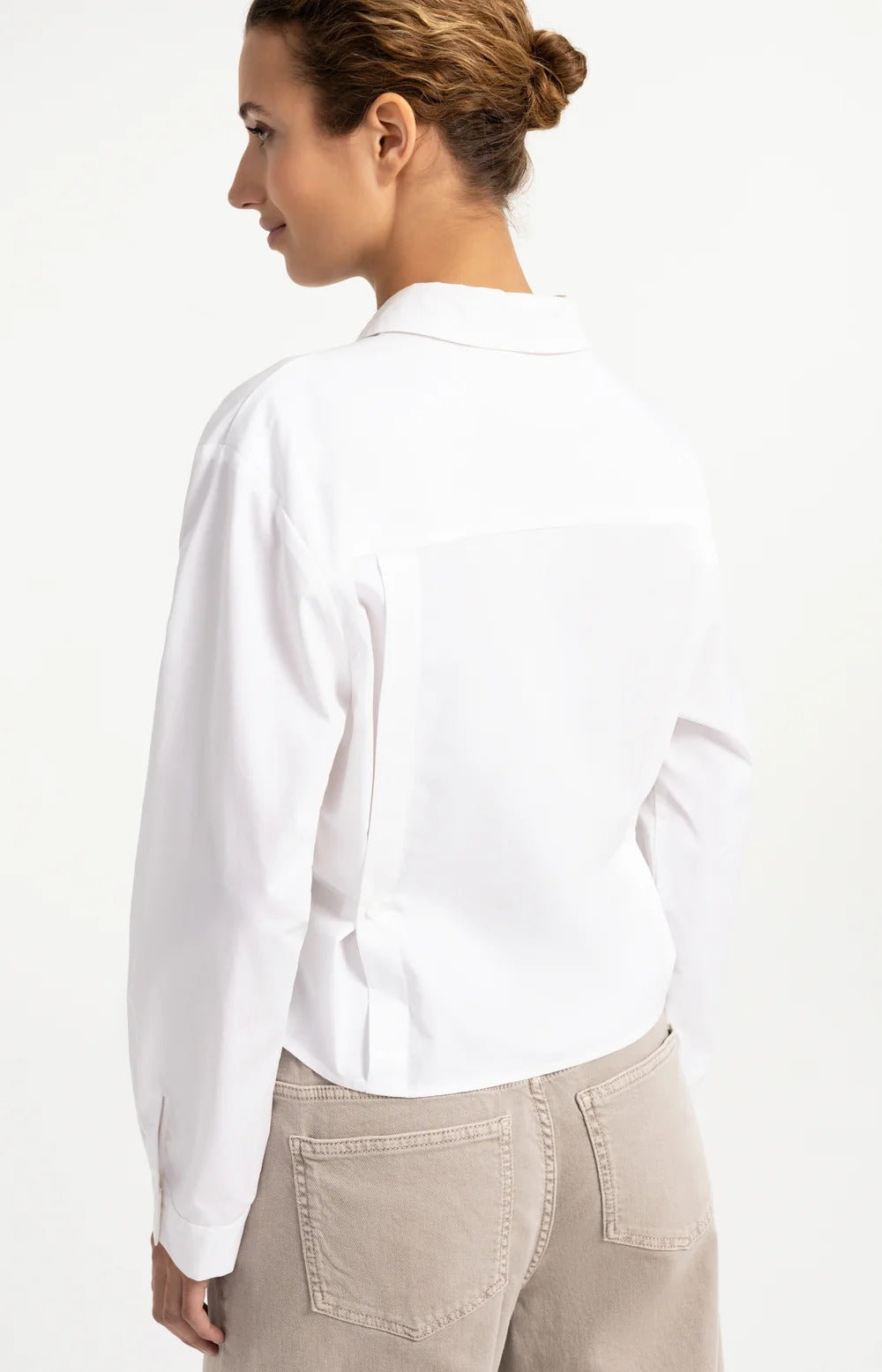 YAYA Poplin Blouse with Buttons