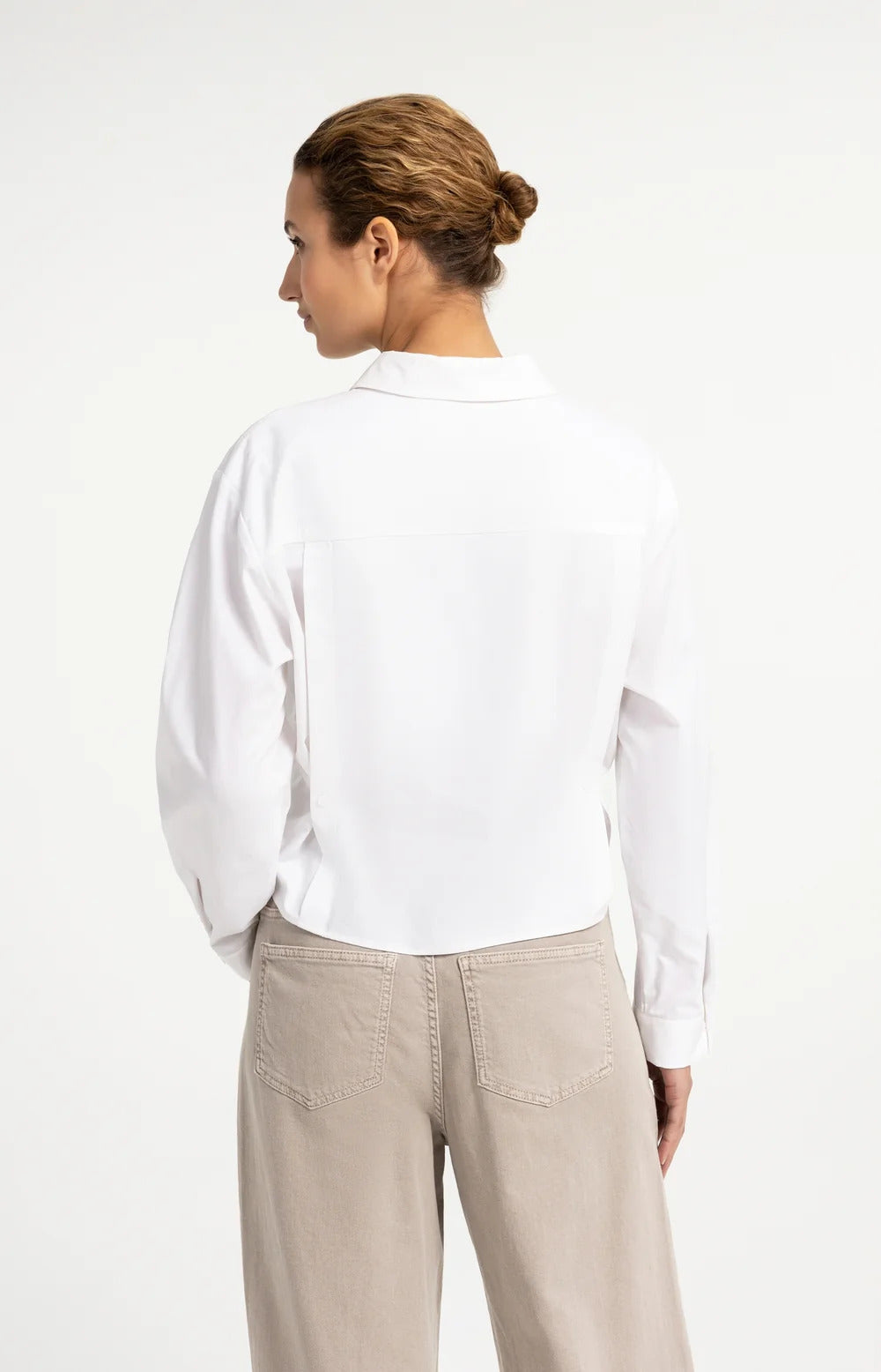 YAYA Poplin Blouse with Buttons