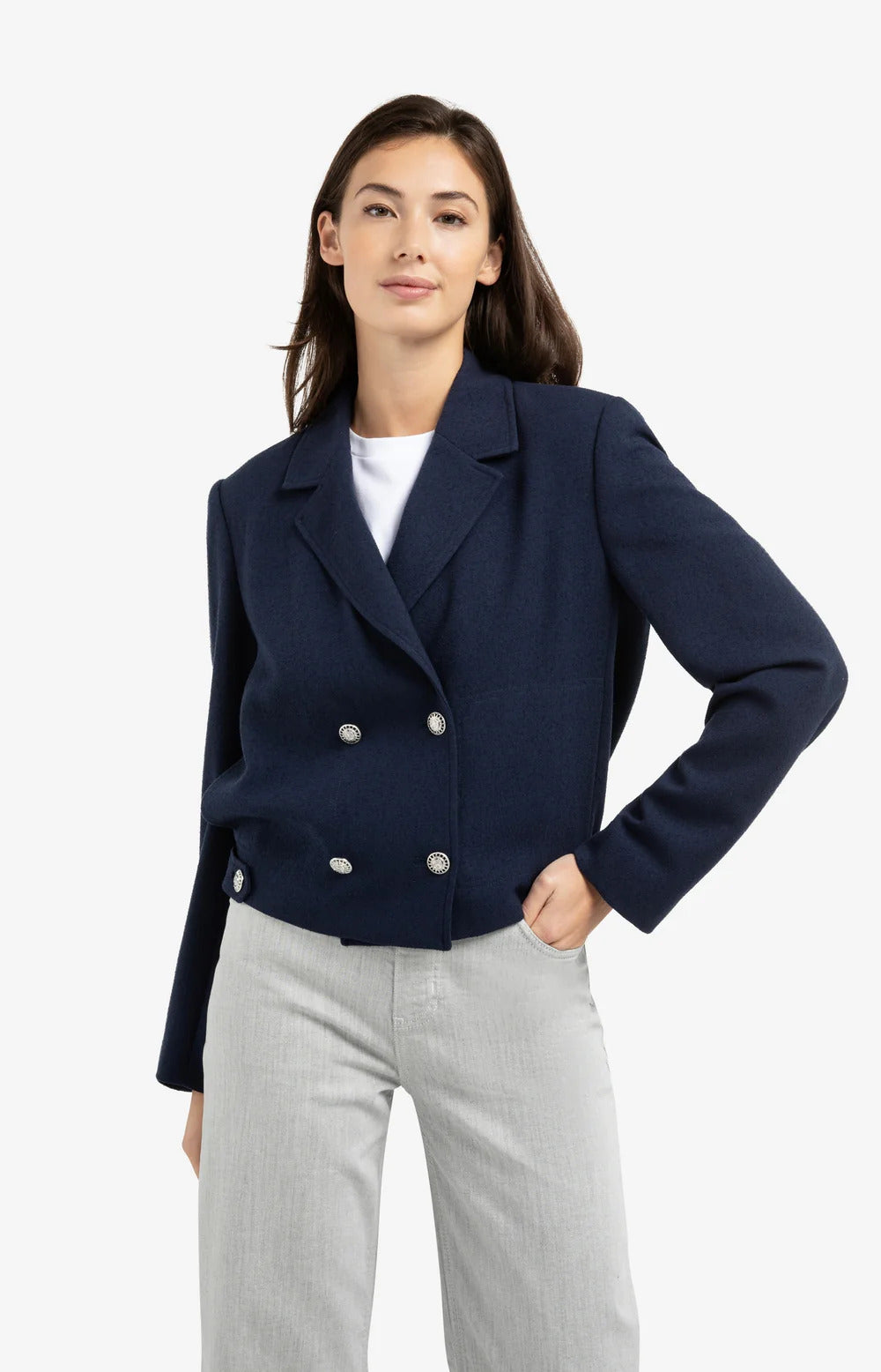 YAYA Jacket with Double Buttons