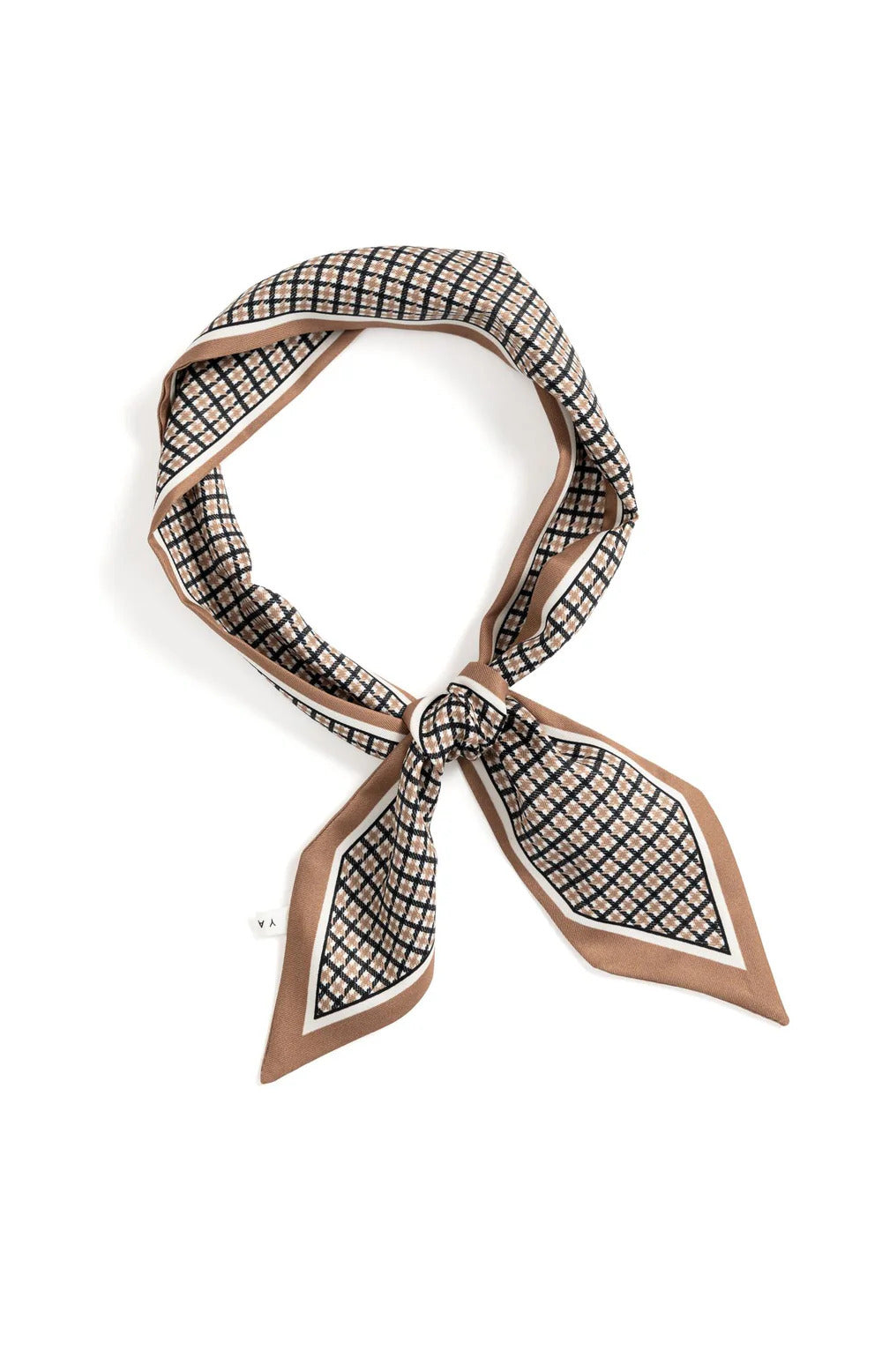 YAYA Satin Scarf with Striped Pattern