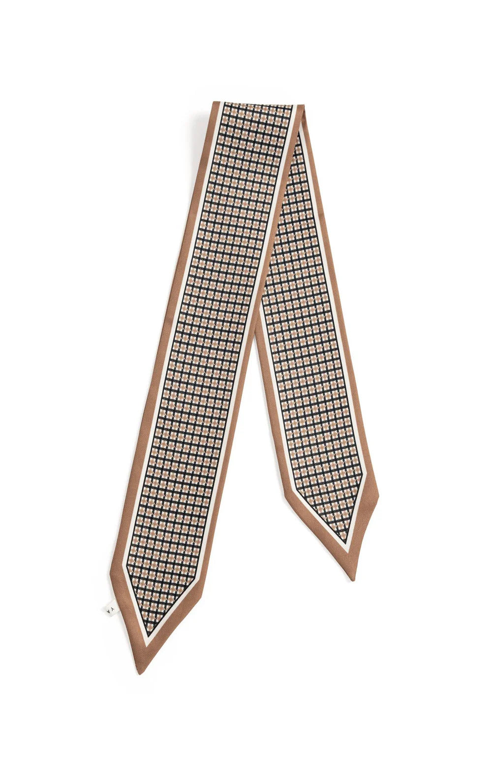 YAYA Satin Scarf with Striped Pattern