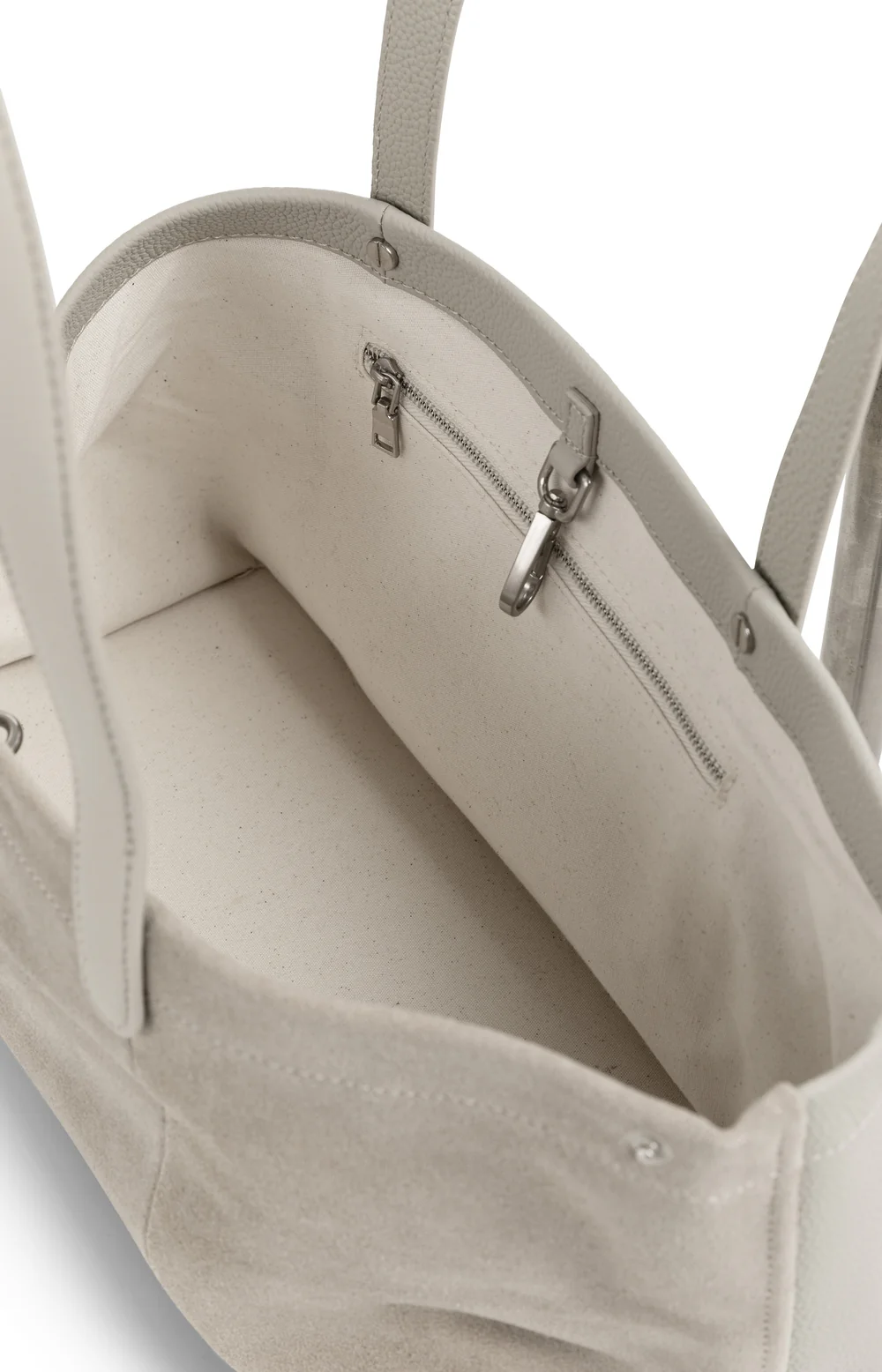 YAYA Suede Shopper Bag