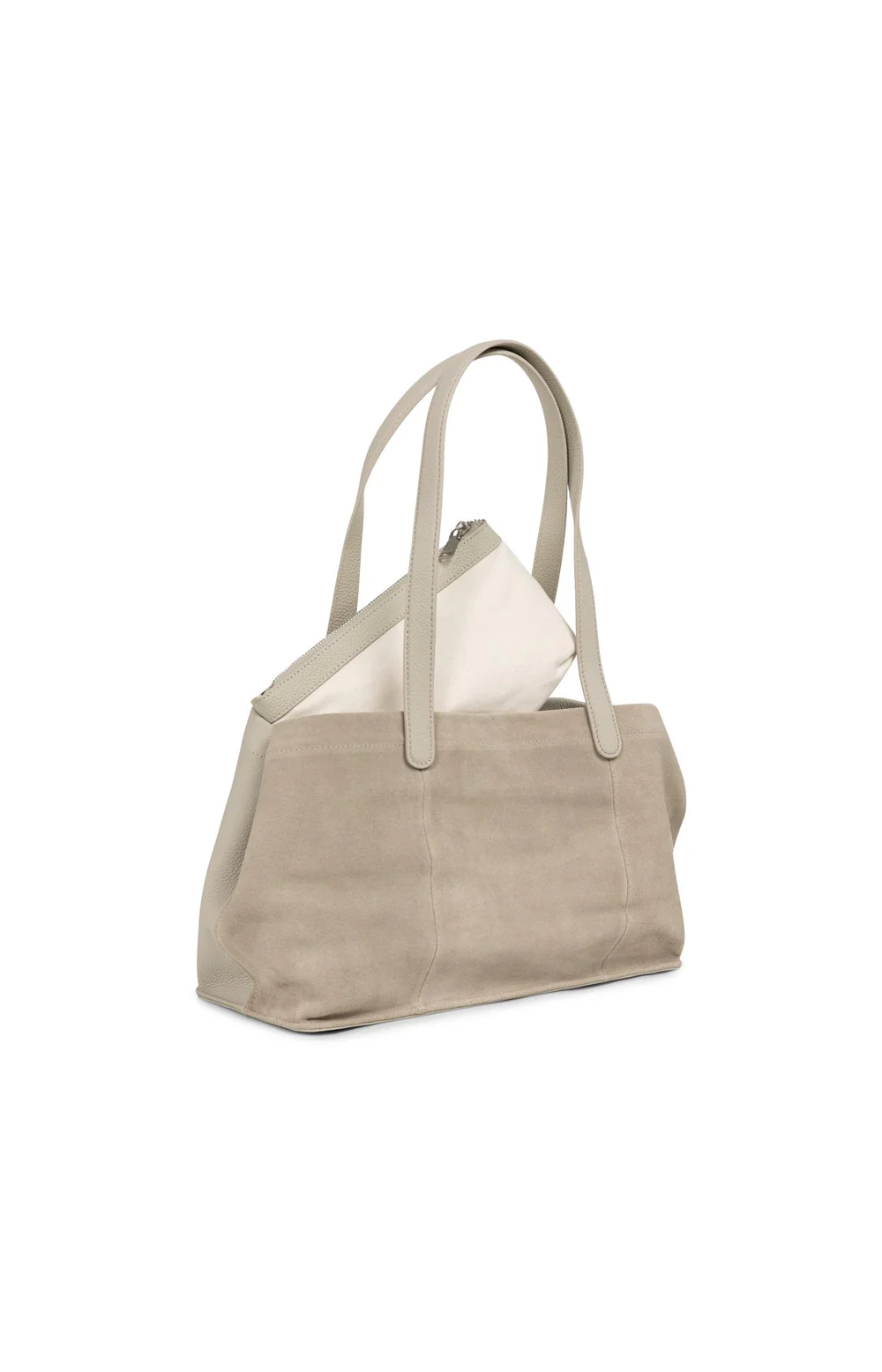 YAYA Suede Shopper Bag