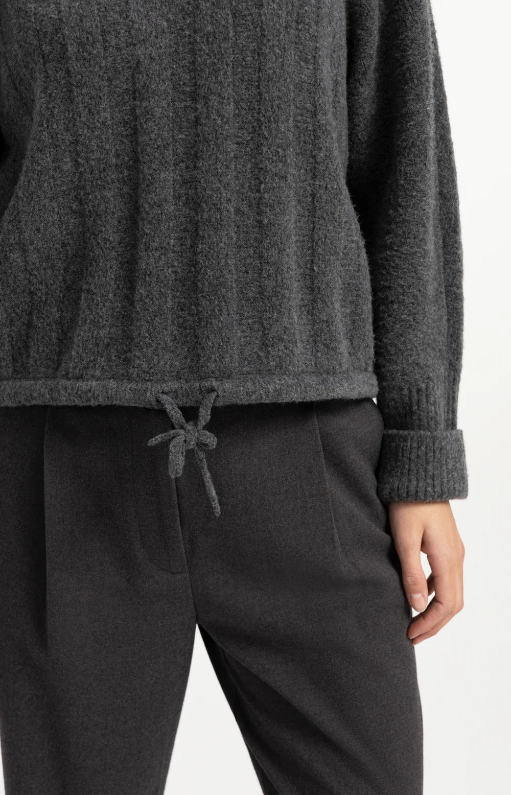 YAYA Batwing Sweater with Cord Waist - Colour Options