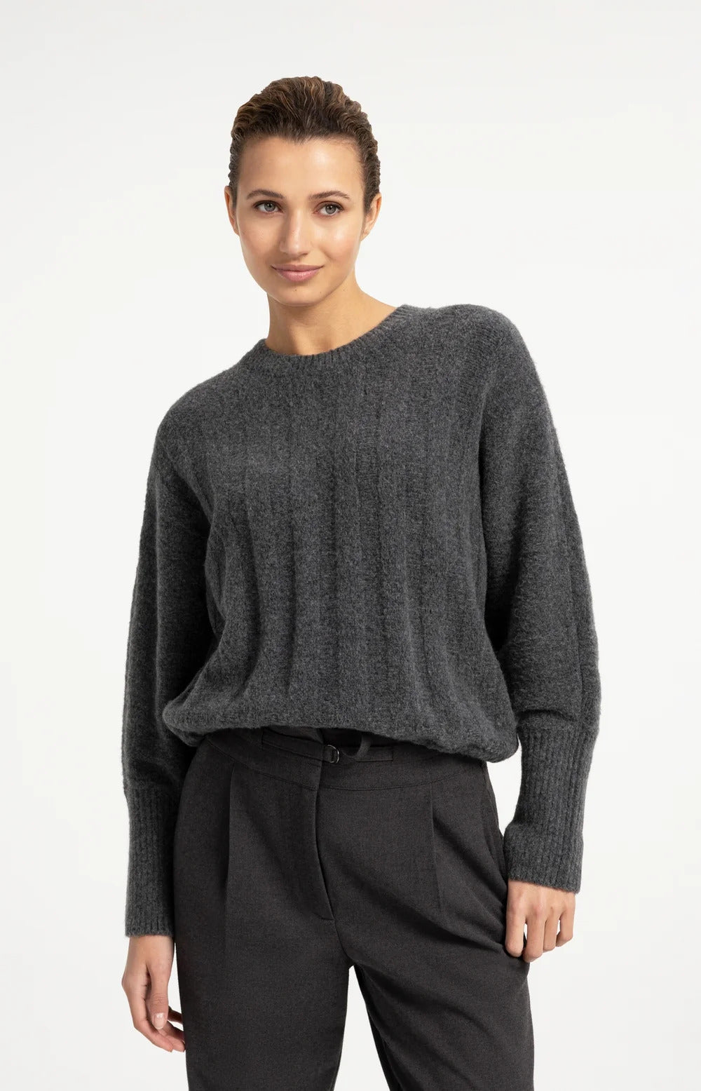 YAYA Batwing Sweater with Cord Waist - Colour Options