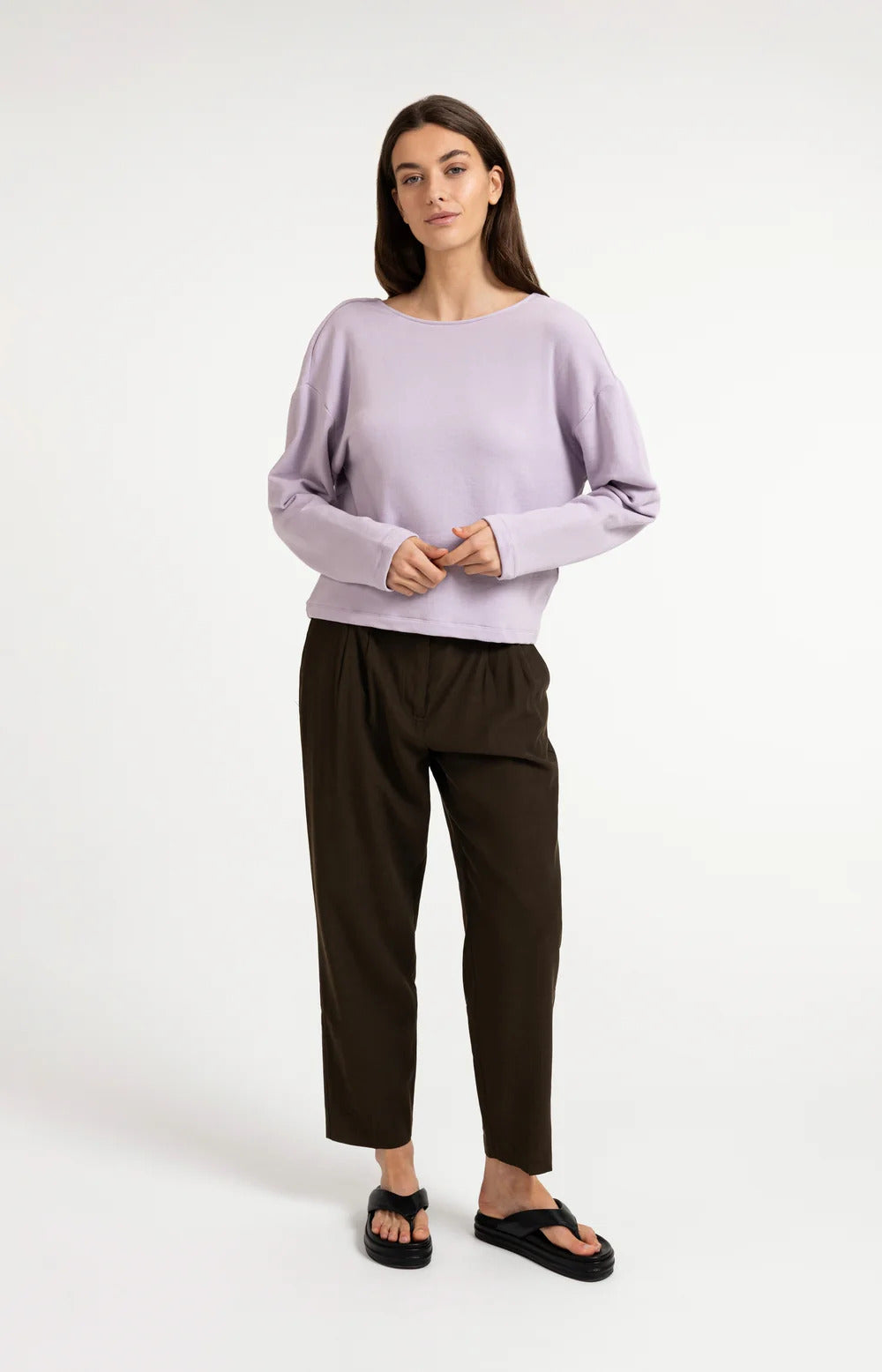 YAYA Sweatshirt with Knotted Back