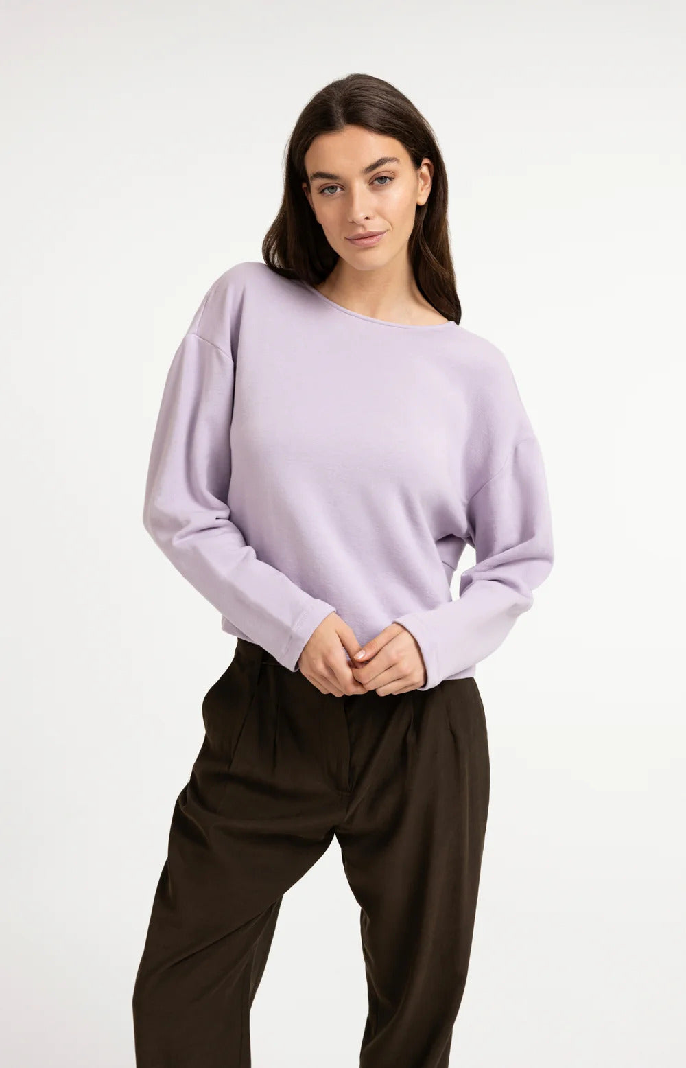 YAYA Sweatshirt with Knotted Back