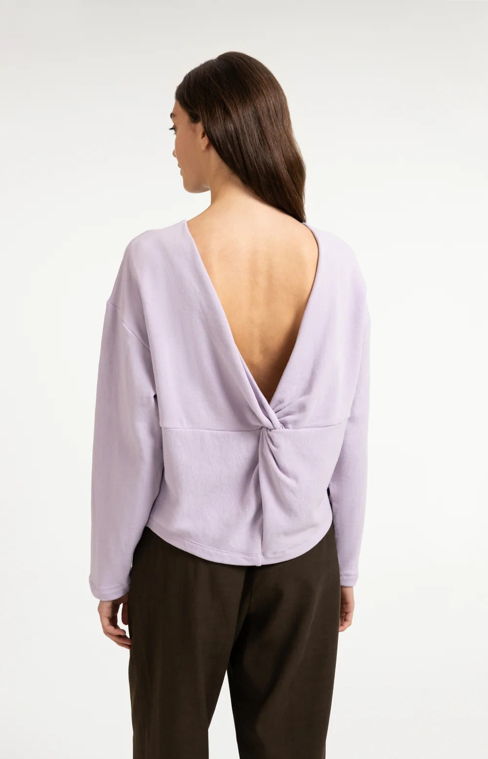 YAYA Sweatshirt with Knotted Back
