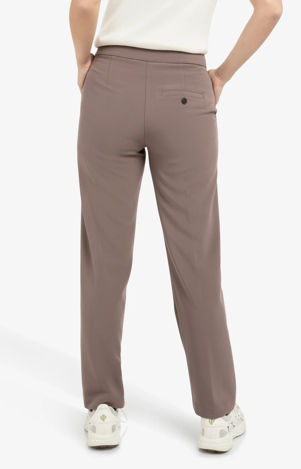 YAYA Trousers with asymmetric waistband