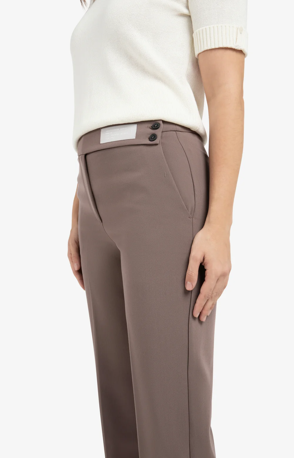 YAYA Trousers with asymmetric waistband
