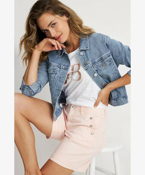 Jackie Bomber Midstone Denim Jacket