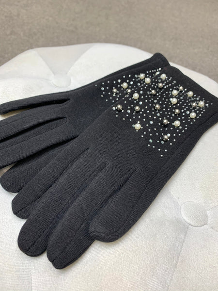 PR Pearl Embellished Gloves- 4 Colour Options