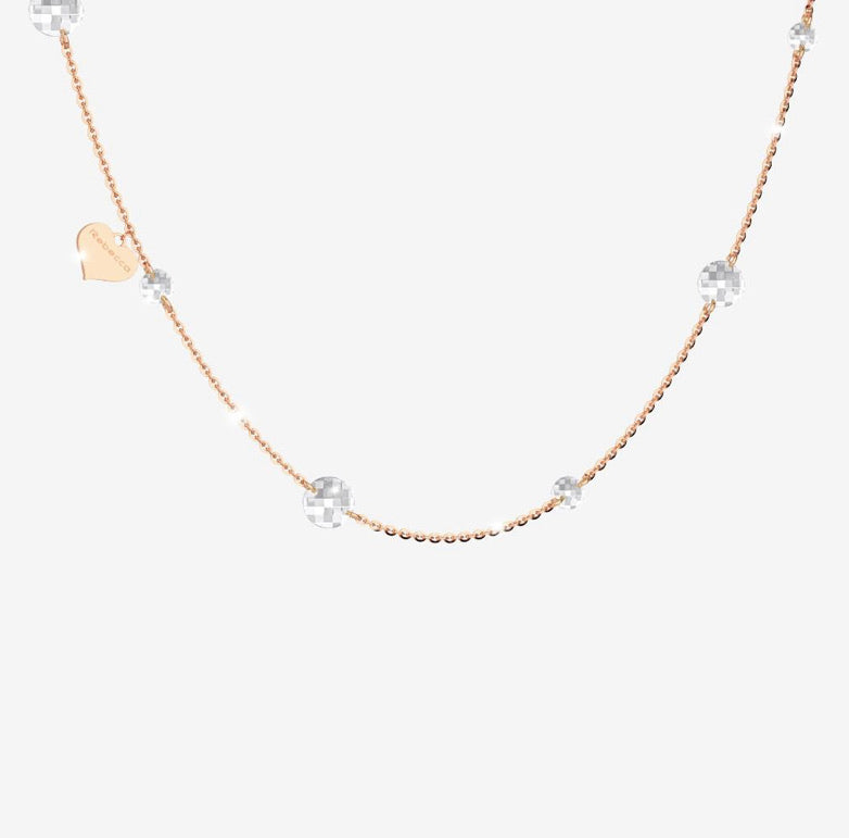 REB Luccoile Necklace - Linked White Stone