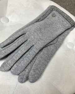 Tweed Trim Gloves- 2 Colour Options
