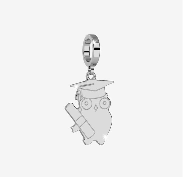 REB Graduation Owl Charm