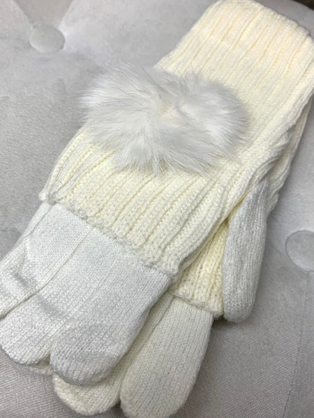 PR Faux Fur Gloves- 8 Colour Options
