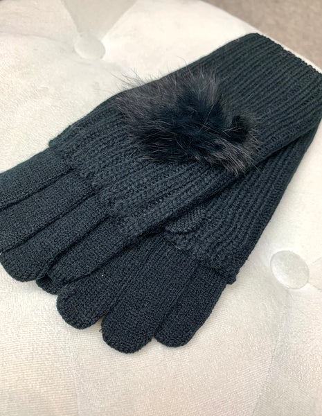 PR Faux Fur Gloves- 8 Colour Options