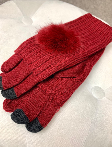 PR Faux Fur Gloves- 8 Colour Options