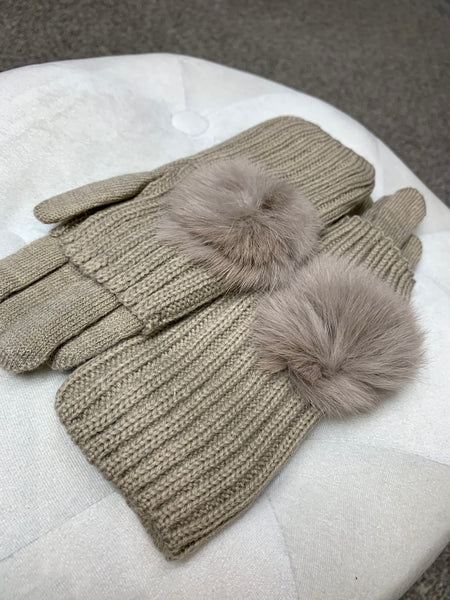PR Faux Fur Gloves- 8 Colour Options