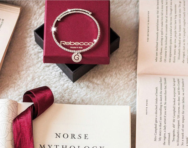Sparkle Initial Bracelet: Silver