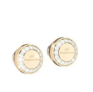 Boulevard Stone Earrings: Yellow Gold + 2 Size Options