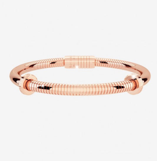 REB My World Charms Bracelet: Curved Snake Chain