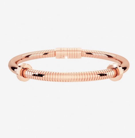 REB My World Charms Bracelet: Curved Snake Chain