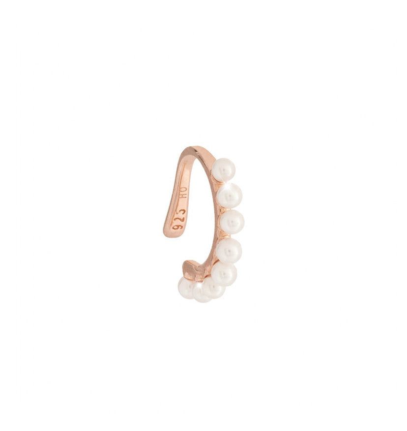 REB Pearl Ear Cuff: Rose Gold