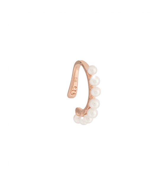 REB Pearl Ear Cuff: Rose Gold