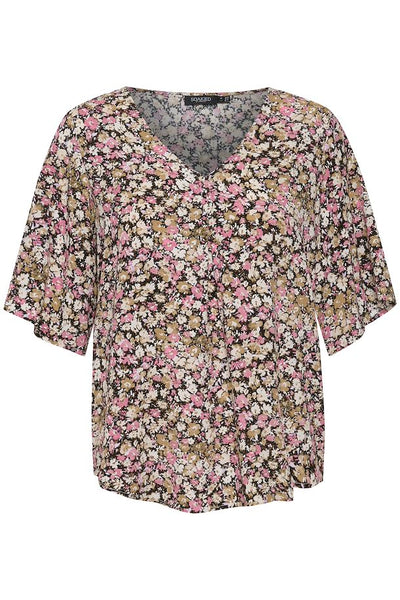 Violette Top in Silver Fern Florals